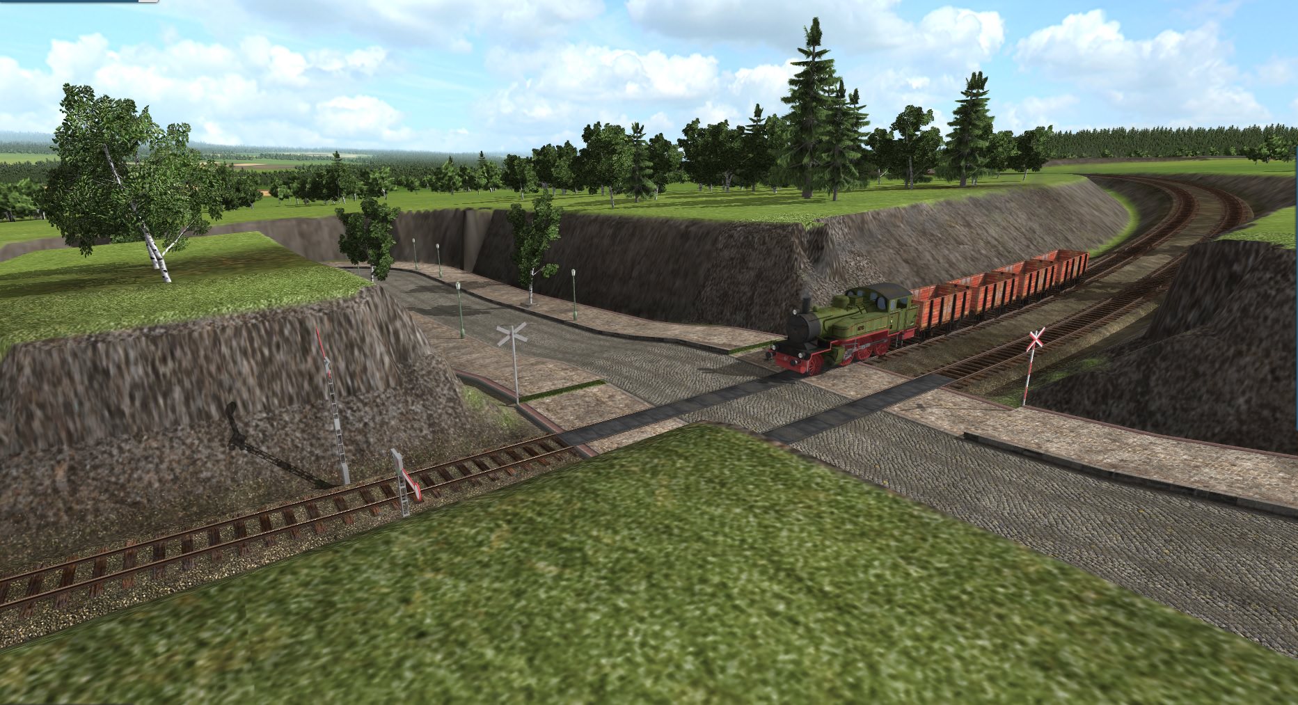 Preussiche T9 mit offener Waggons