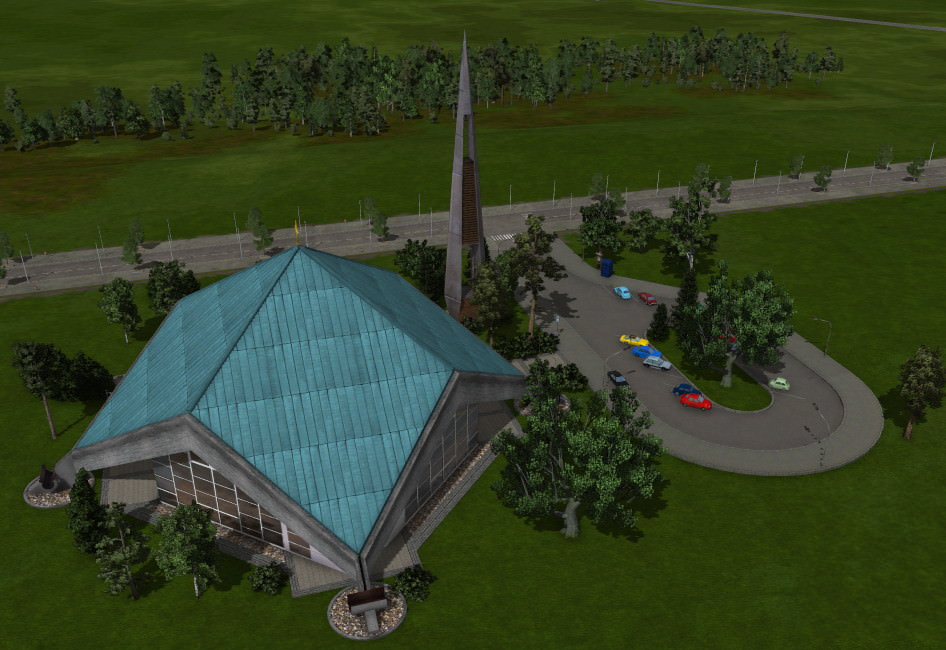 NEU - Kirche Welkers als Bus-Haltestelle