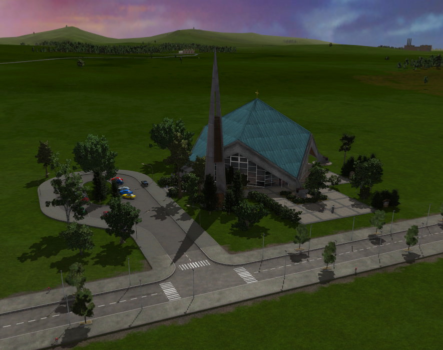NEU - Kirche Welkers als Bus-Haltestelle