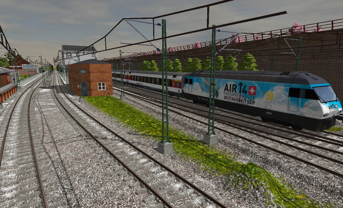 Re 460 "Air 14" mit SBB Schnellzug
