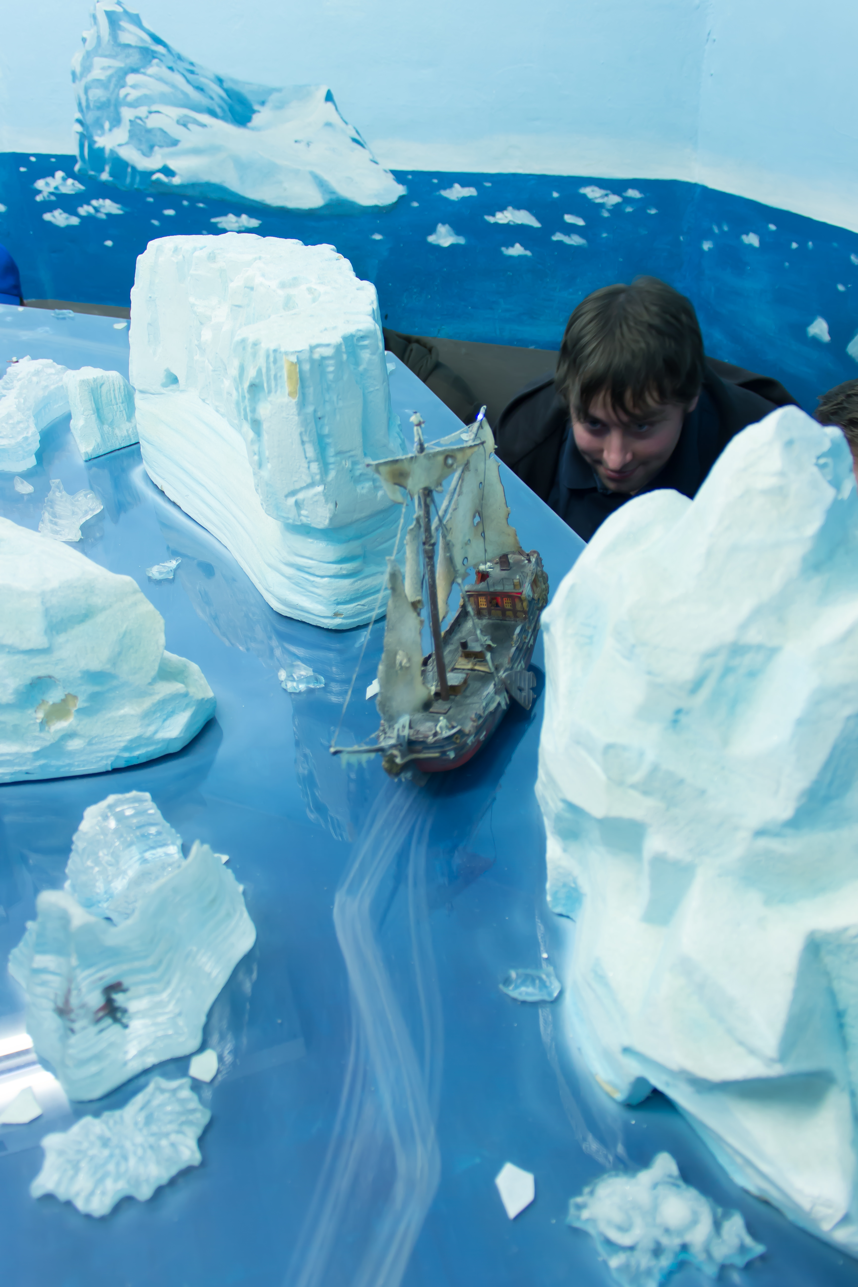 Das Polargebiet mit Geisterschiff