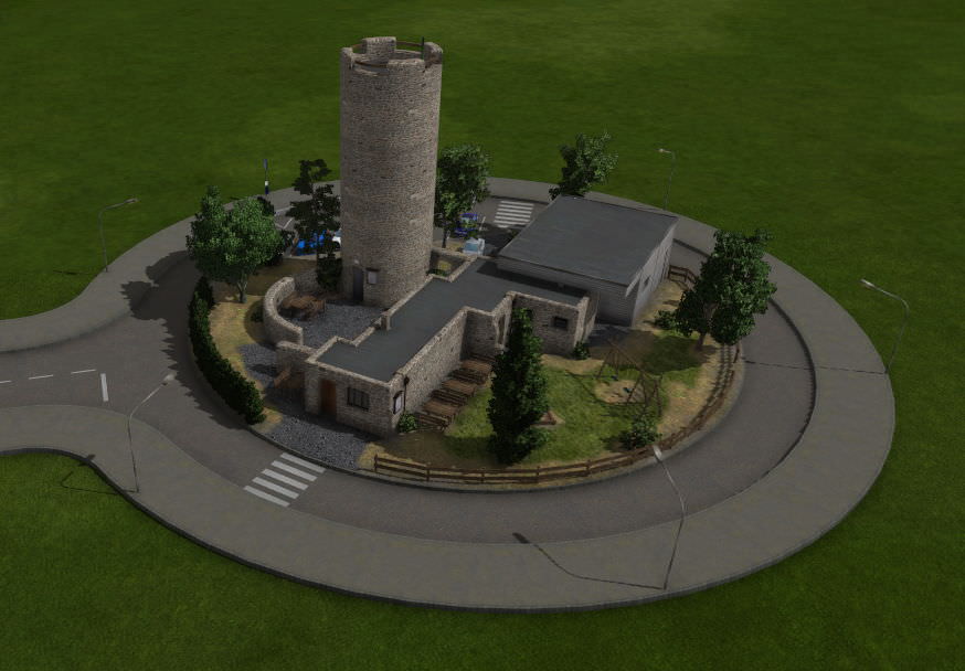 Wartturm Eichenzell als Bushaltestelle - jetzt als Download