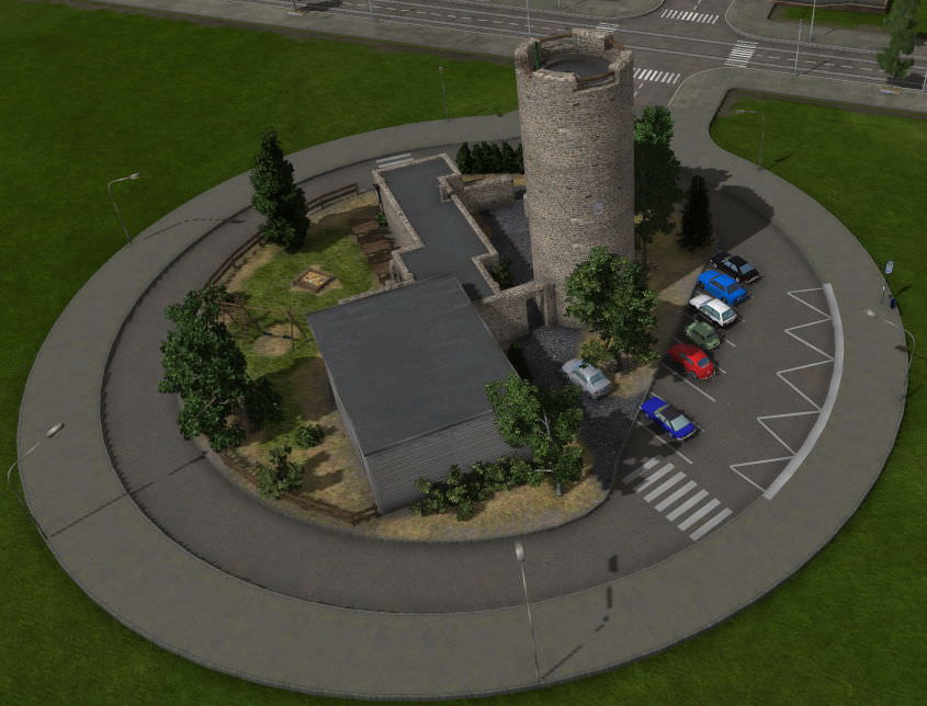 Wartturm Eichenzell als Bushaltestelle - jetzt als Download