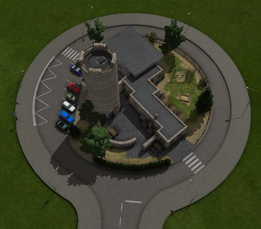 Wartturm Eichenzell als Bushaltestelle - jetzt als Download