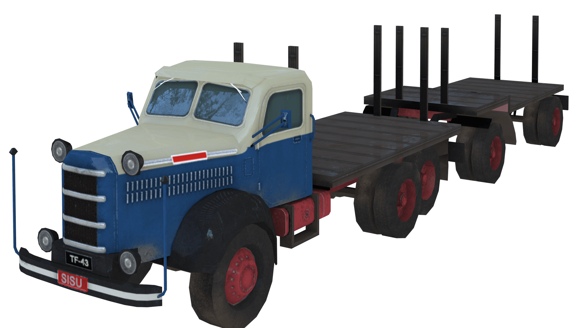Sisu K 44 Wood Truck with trailer