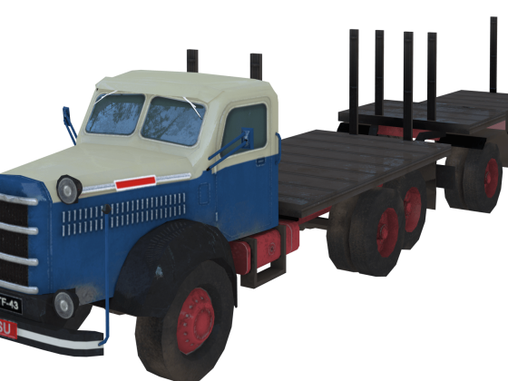Sisu K 44 Wood Truck with trailer