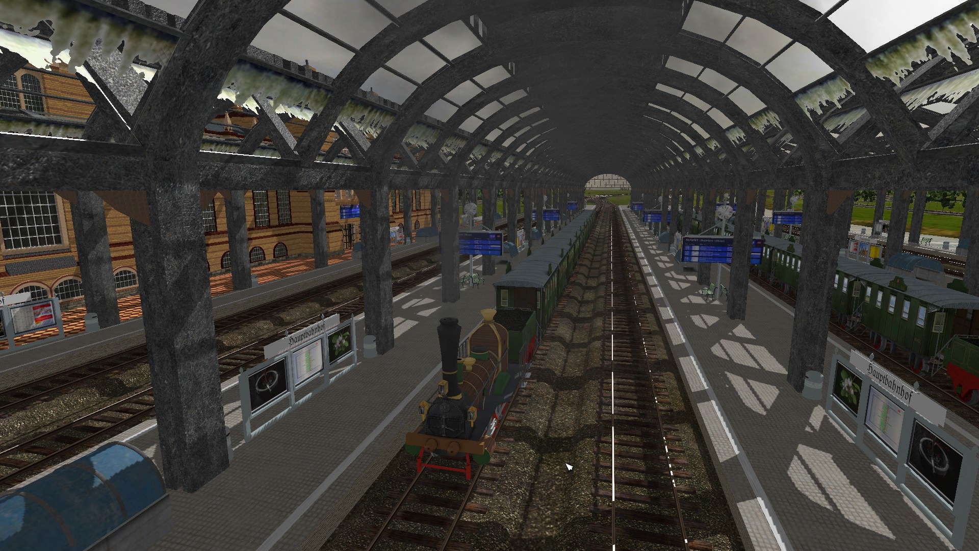 Endlich, Betrieb im Frankfurter HBF um 1851