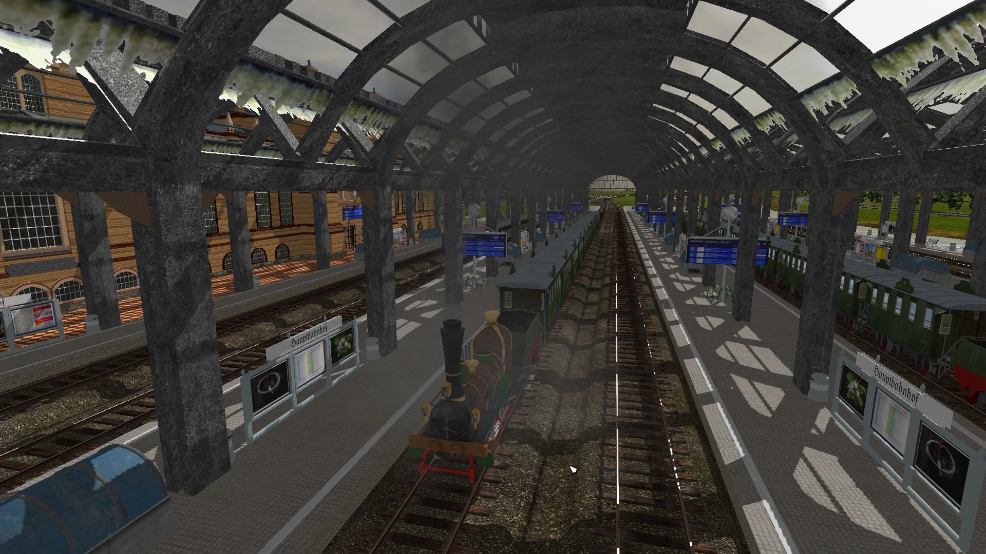 Endlich, Betrieb im Frankfurter HBF um 1851