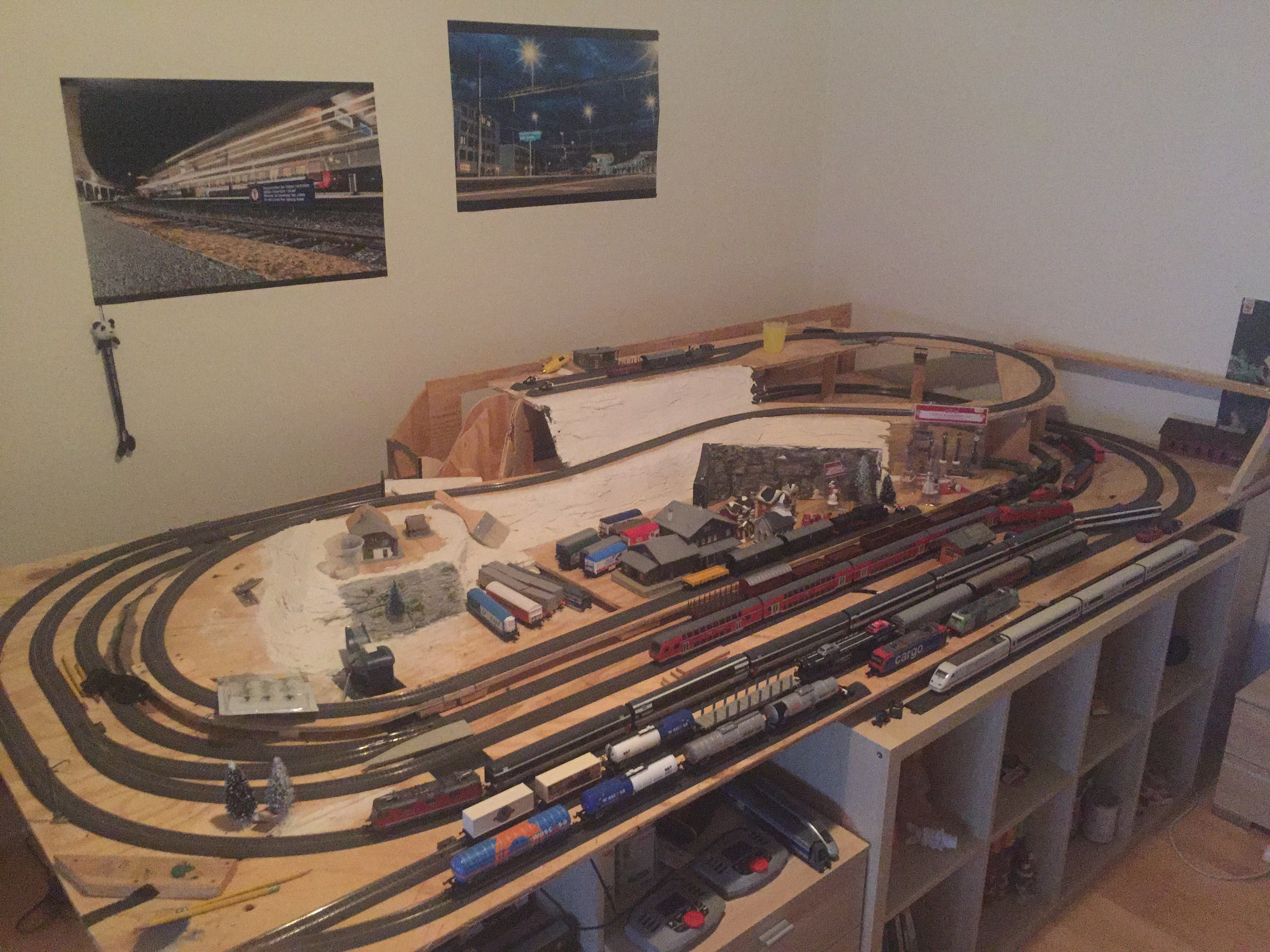 Meine Märklin h0 Modelleisenbahn im aktuellen zustand