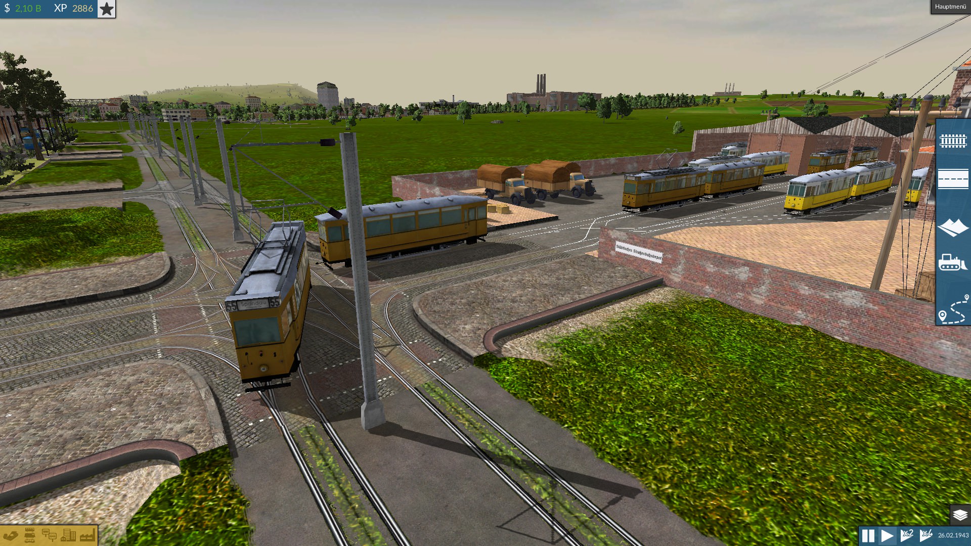 Neue Trams aufn weg zum Dienstantritt.