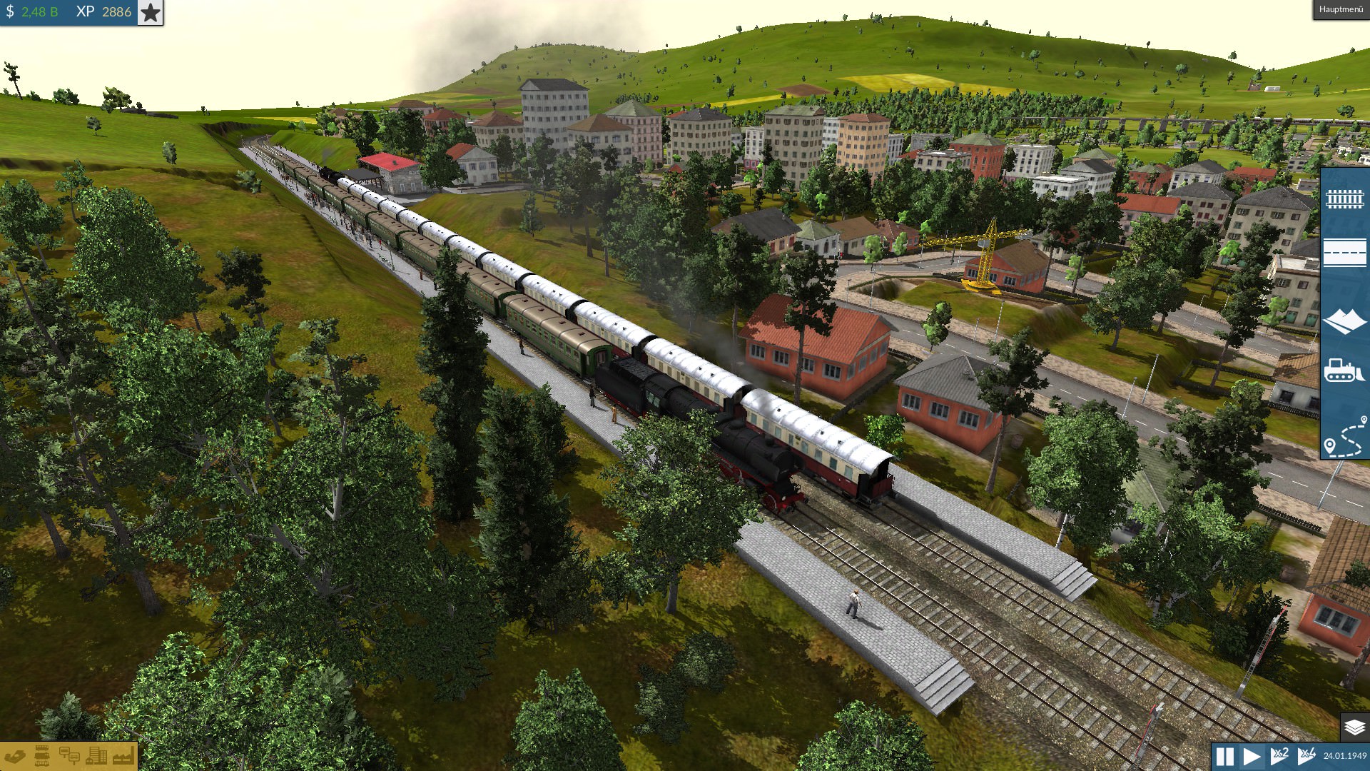 Br01.10 mit Donnerbüchsen der Nebenbahn und mit BC4 Waggons.