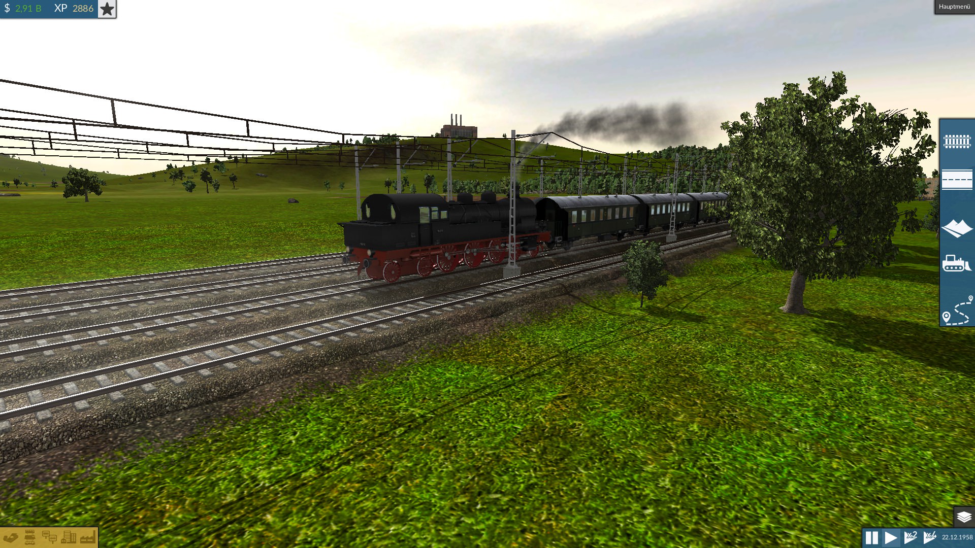 Br 78 mit Donnerbüchsen rollt aufs Abstellgleis.