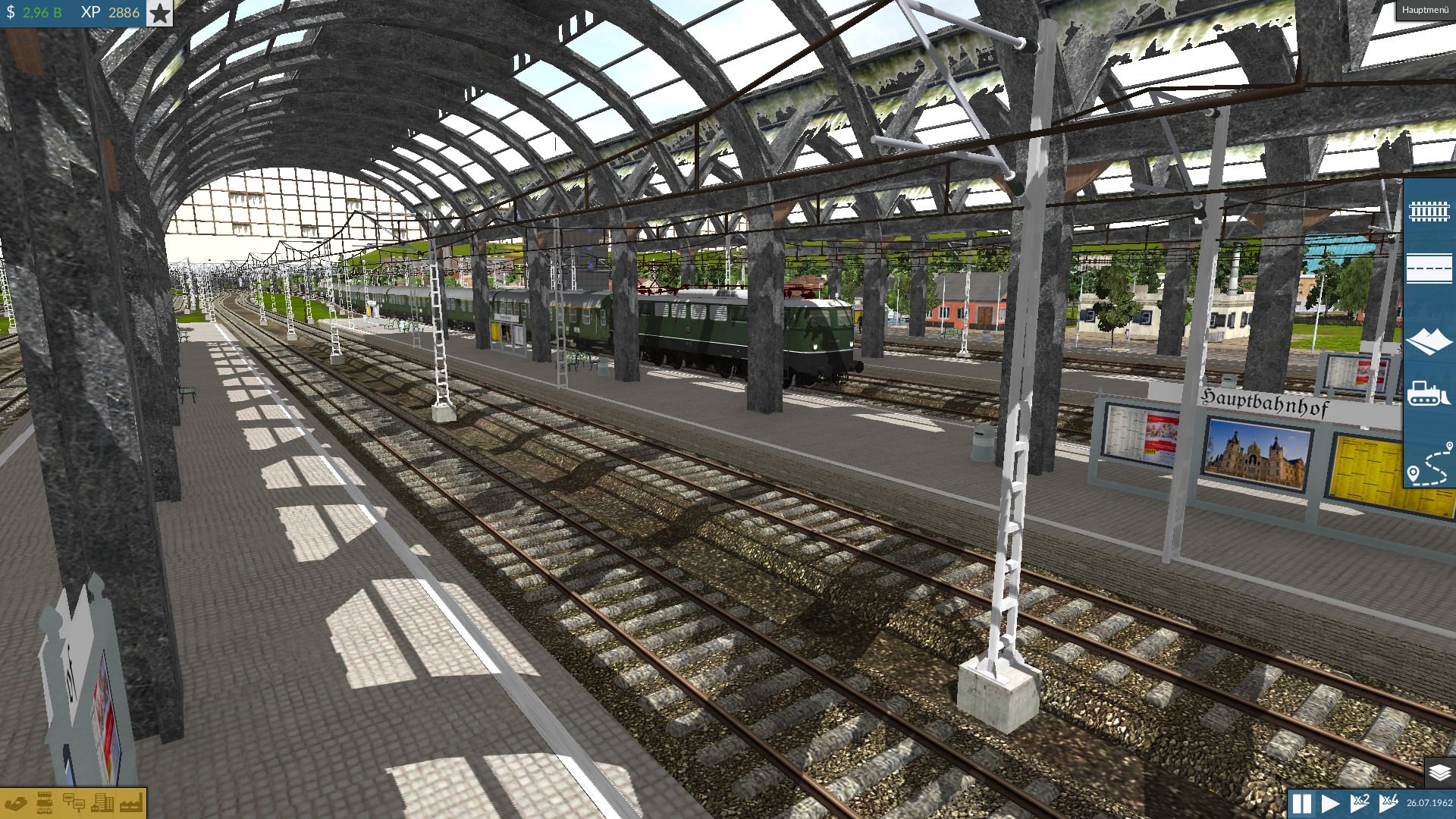 Eine E41 mit Umbauwagen im Barsinghausener HBF