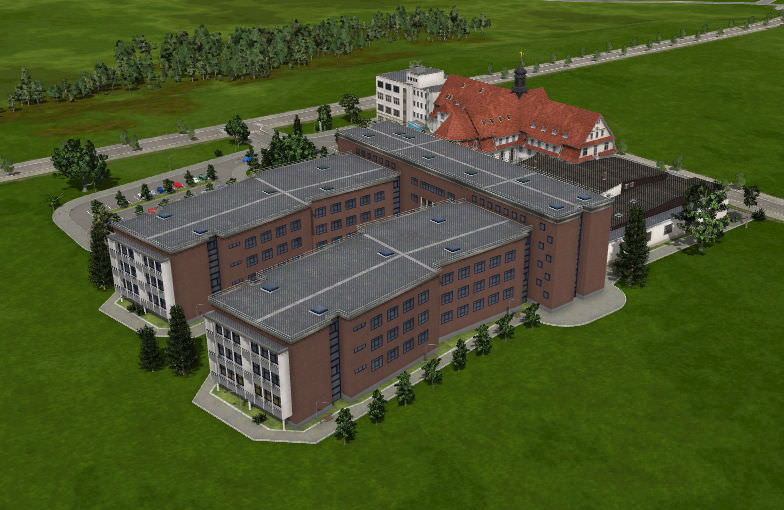Herz-Jesu_Krankenhaus Fulda als Bus- und Tram-Station / BALD ALS DOWNLOAD