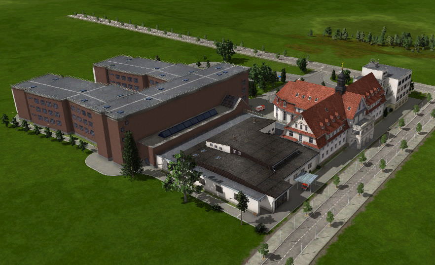 Herz-Jesu_Krankenhaus Fulda als Bus- und Tram-Station / BALD ALS DOWNLOAD