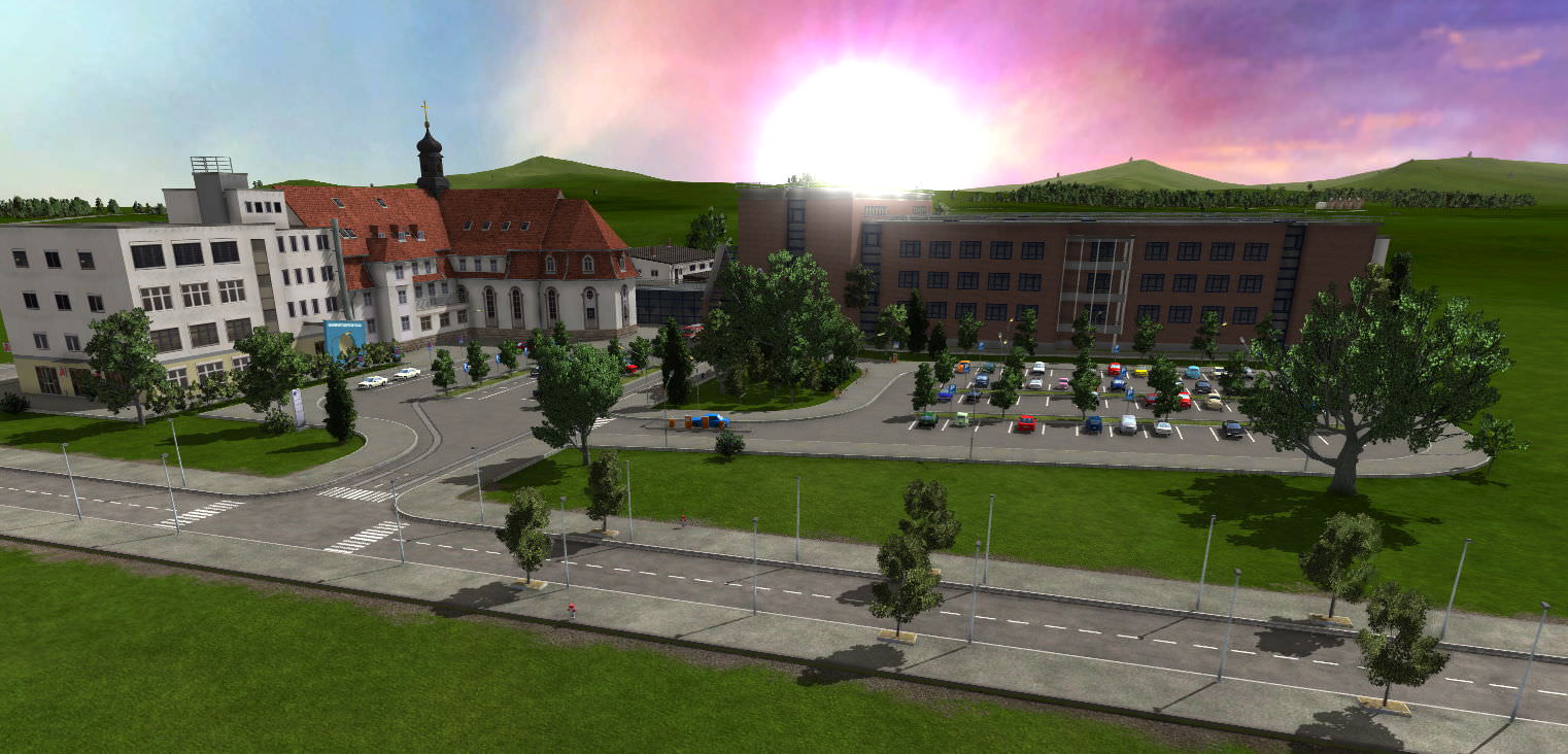 Herz-Jesu_Krankenhaus Fulda als Bus- und Tram-Station / BALD ALS DOWNLOAD