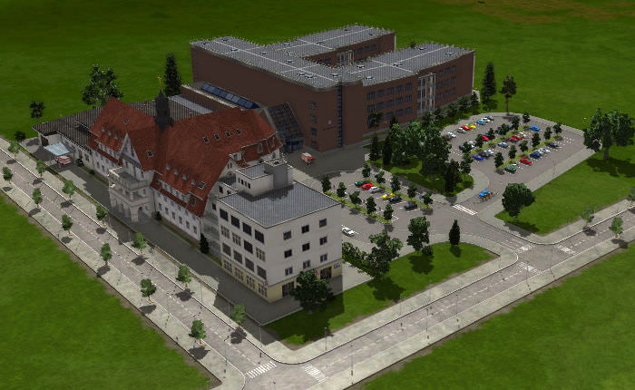 Herz-Jesu_Krankenhaus Fulda als Bus- und Tram-Station / BALD ALS DOWNLOAD
