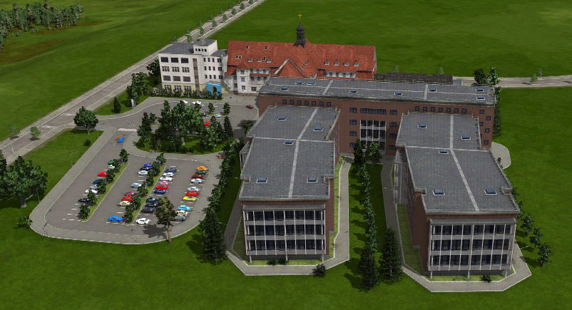 Herz-Jesu_Krankenhaus Fulda als Bus- und Tram-Station / BALD ALS DOWNLOAD