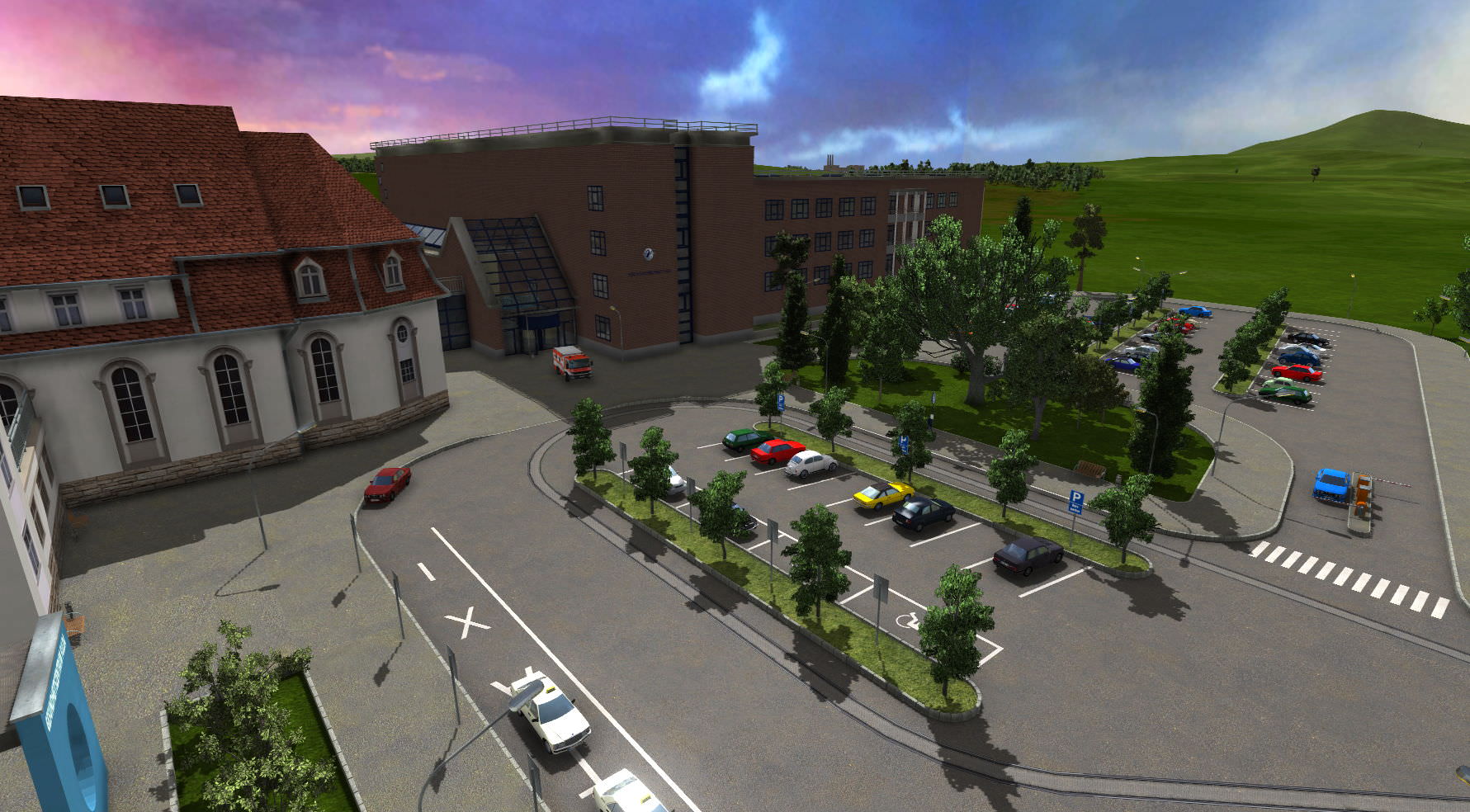 Herz-Jesu_Krankenhaus Fulda als Bus- und Tram-Station / BALD ALS DOWNLOAD