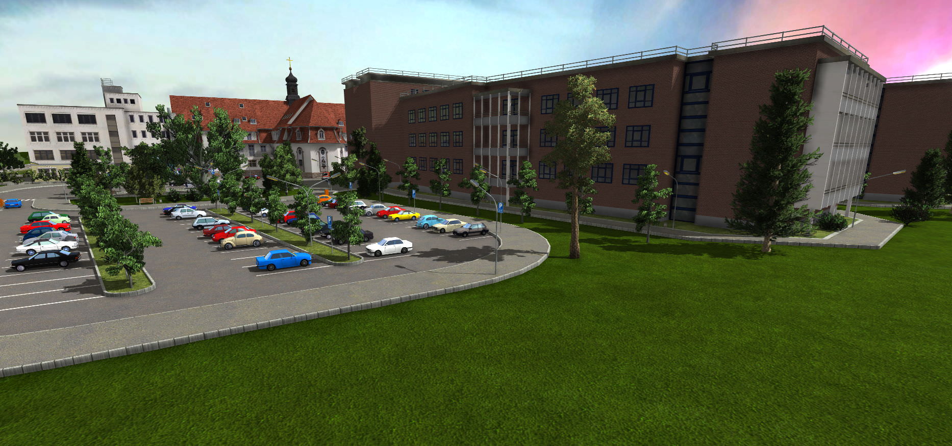 Herz-Jesu_Krankenhaus Fulda als Bus- und Tram-Station / BALD ALS DOWNLOAD