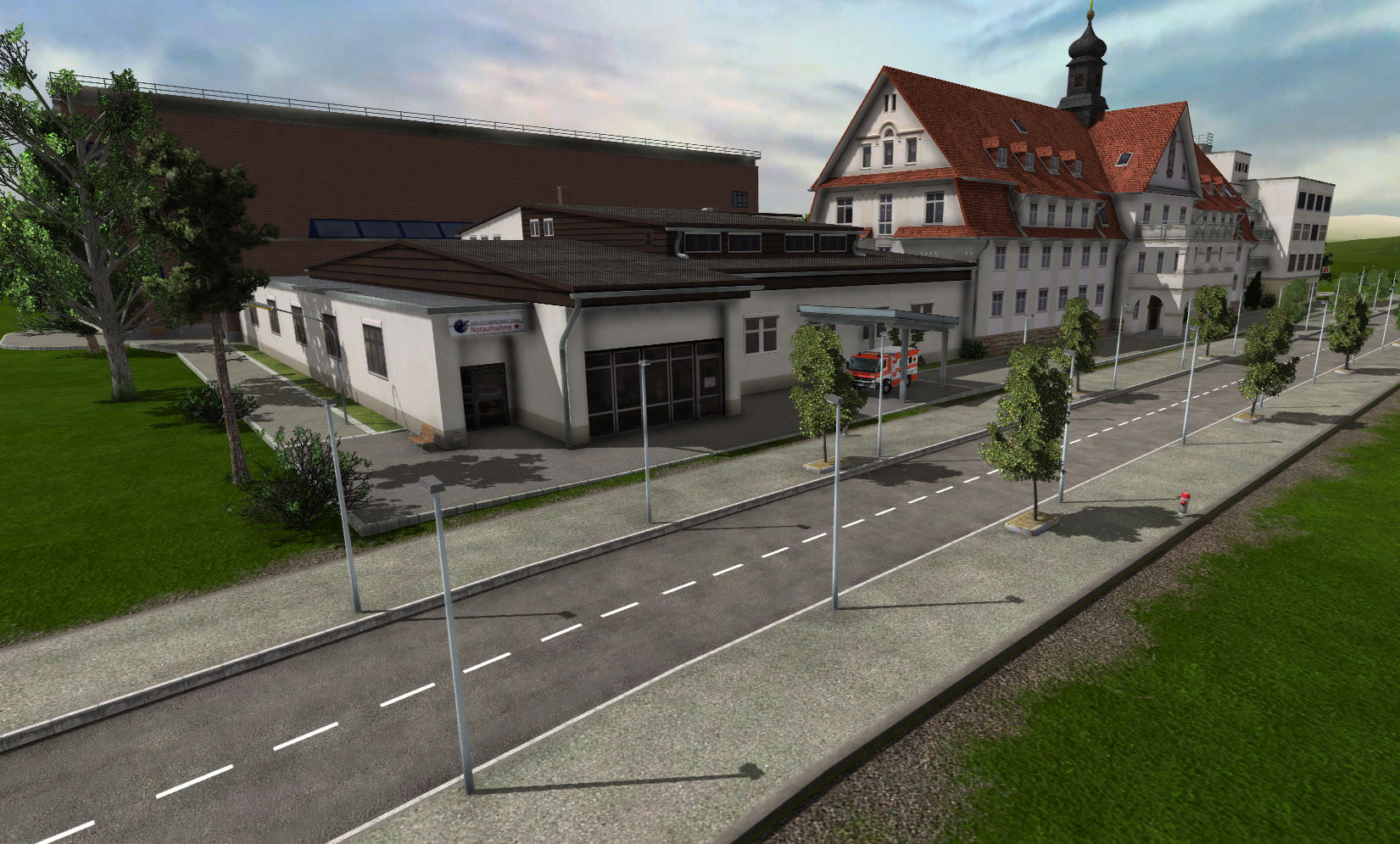 Herz-Jesu_Krankenhaus Fulda als Bus- und Tram-Station / BALD ALS DOWNLOAD