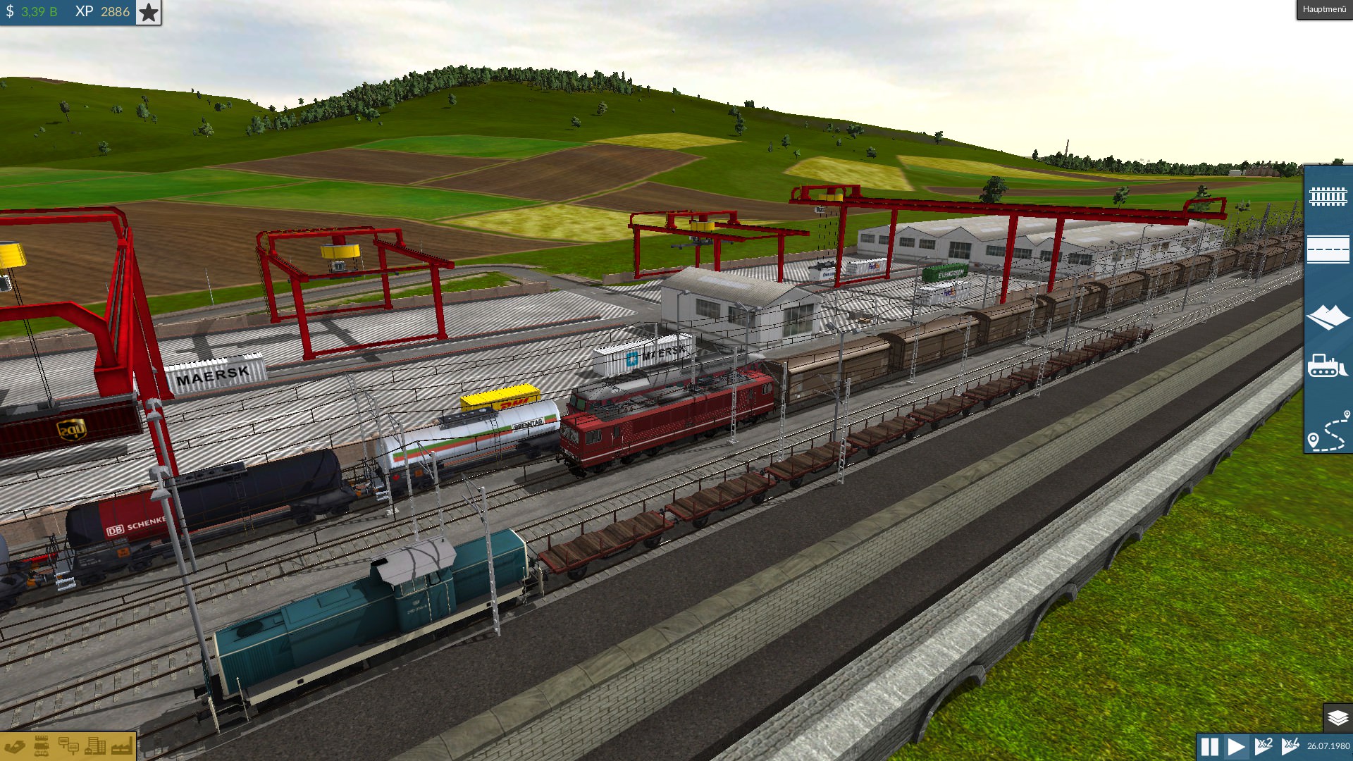 Neuer Umschlagbahnhof für Stahl und Öl für Güter.