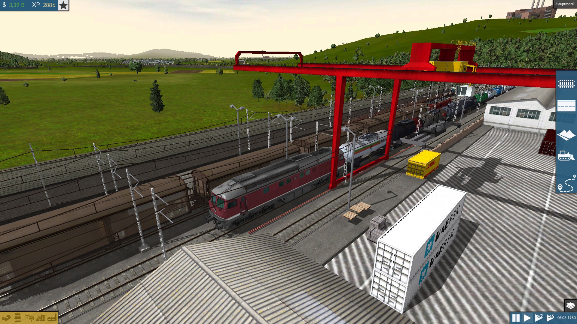 Neuer Umschlagbahnhof für Stahl und Öl für Güter.