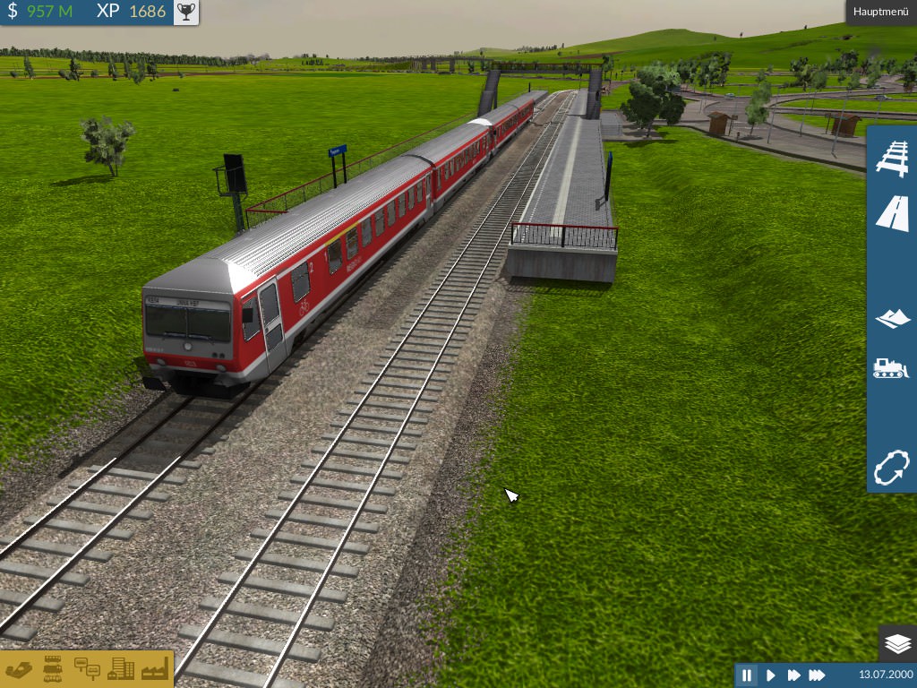Nebenbahnstation mit BR 628