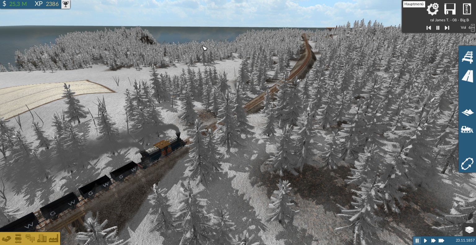 Kohletransport durch Island im harten Winter