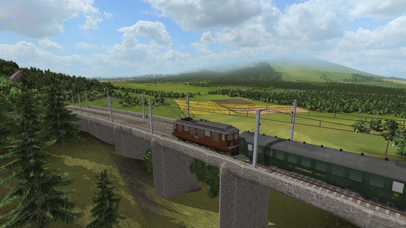 Ae 4/4 der BLS an der Lötschberg-Südrampe