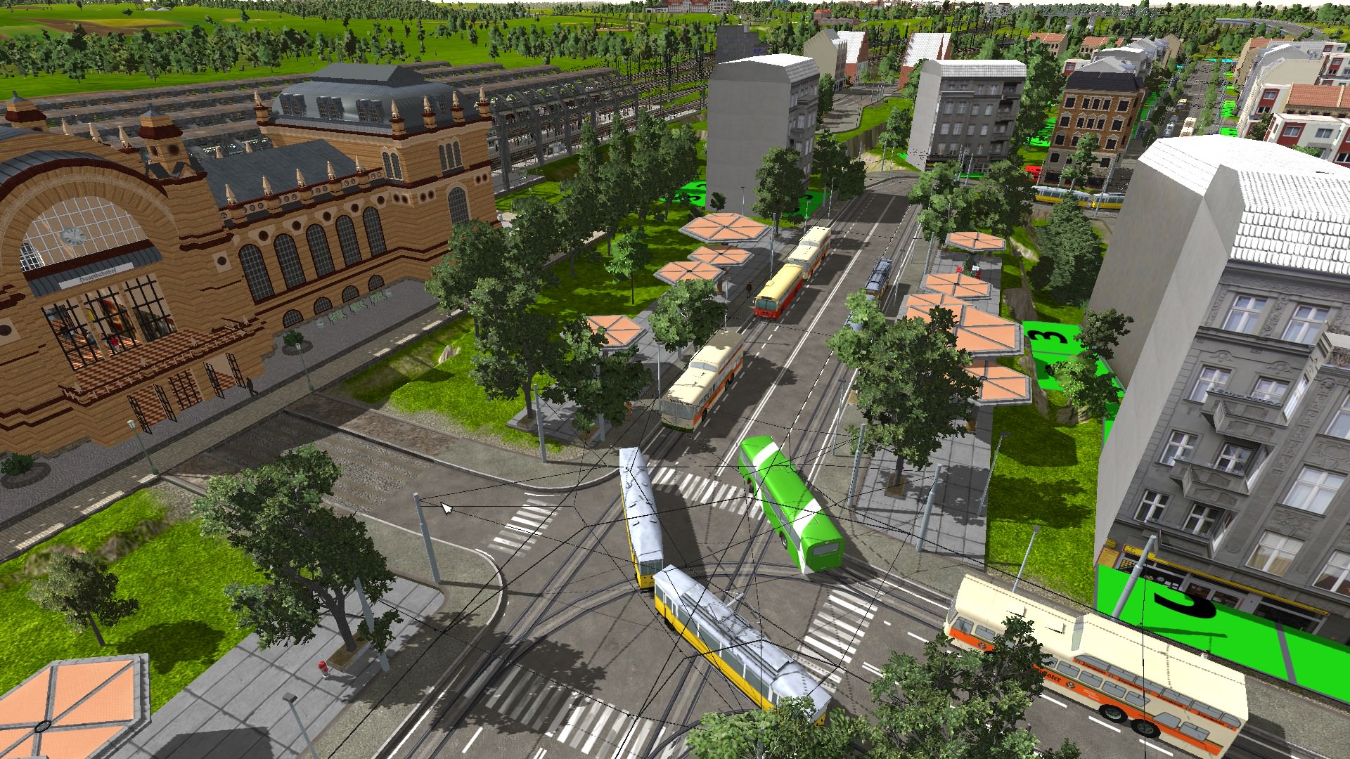 Viel los vorm Wunstorfer Hauptbahnhof