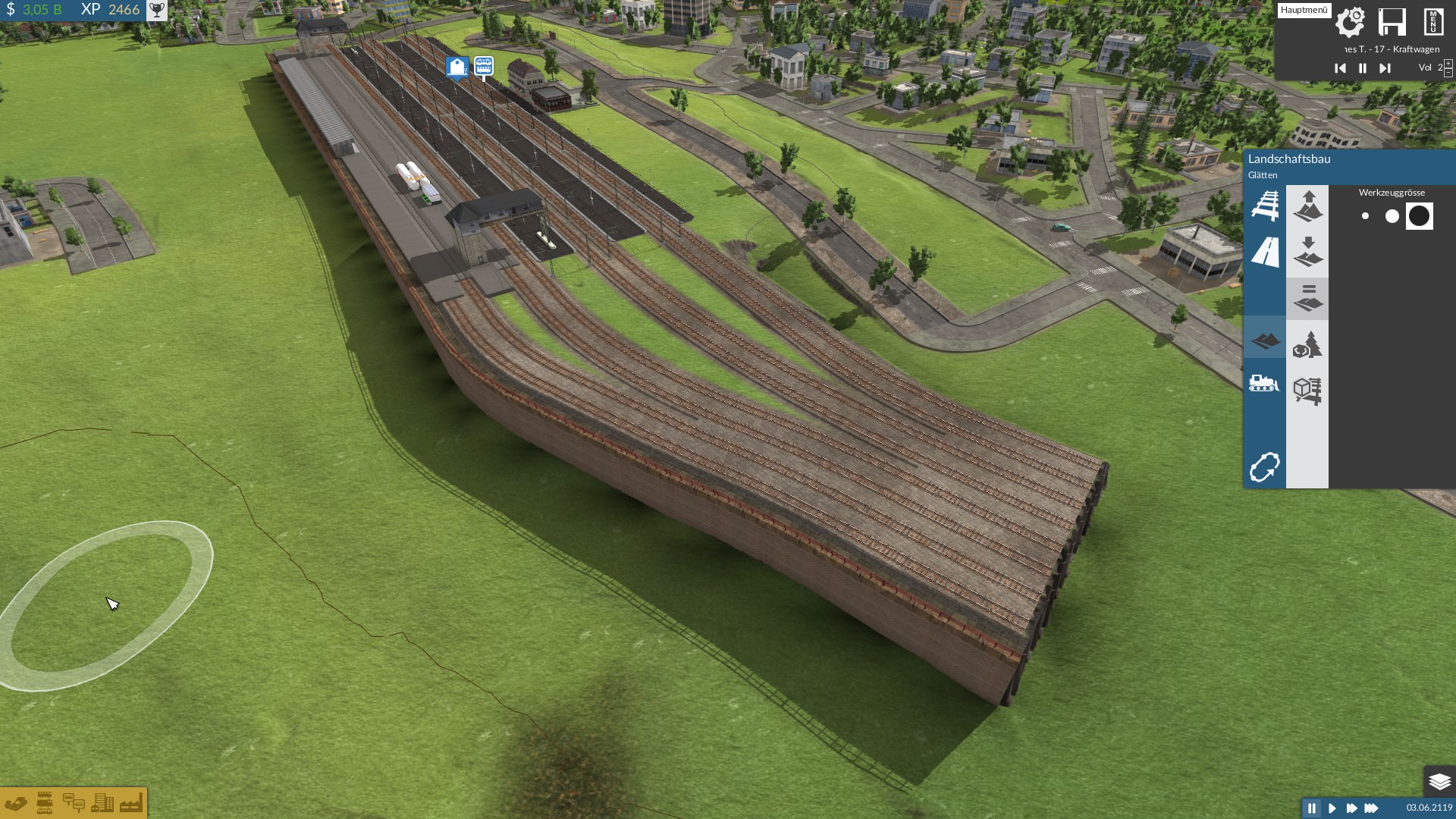 Erste Gleise zum Bahnhof Kaltennordheim