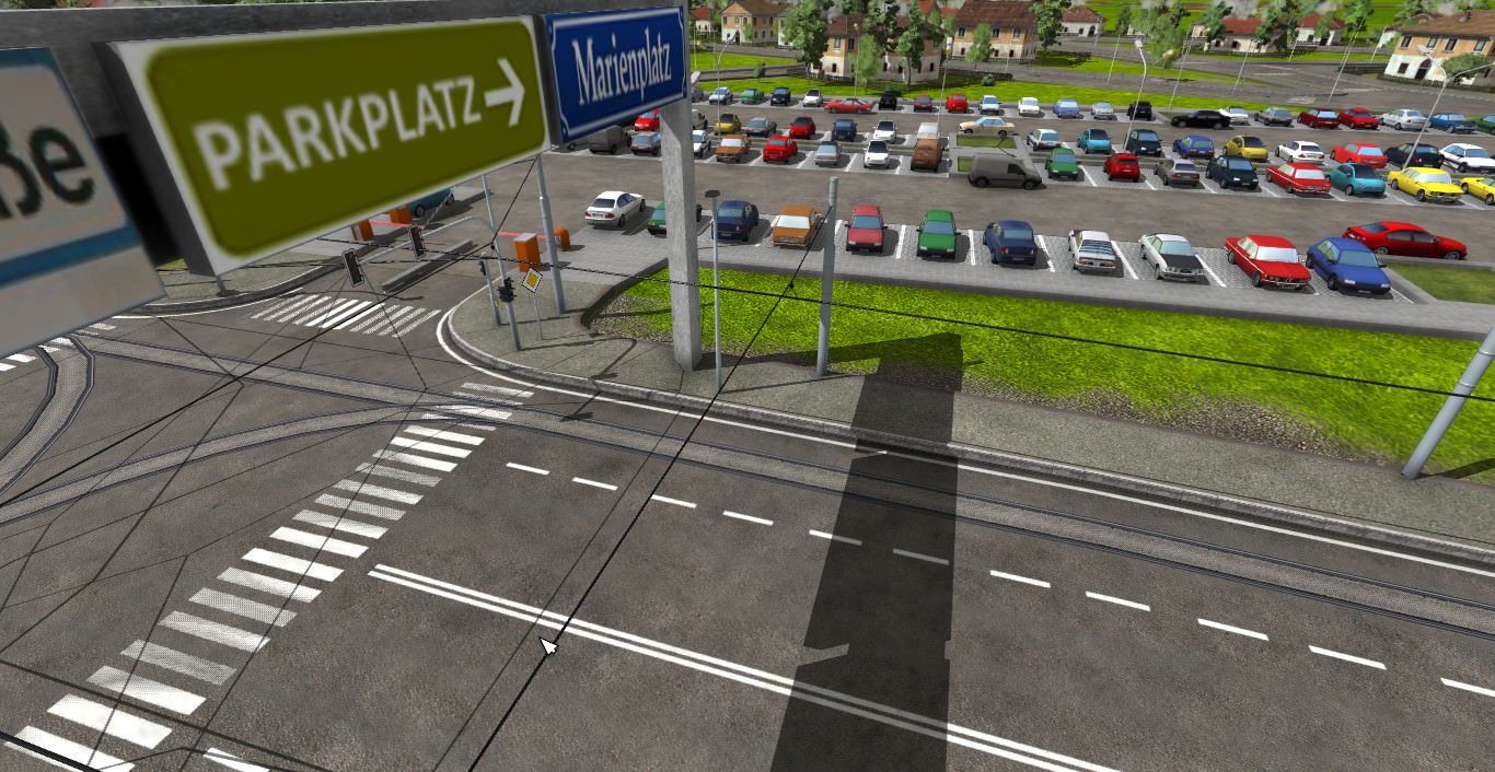 Parkplatz (mit Ausschilderung) :D