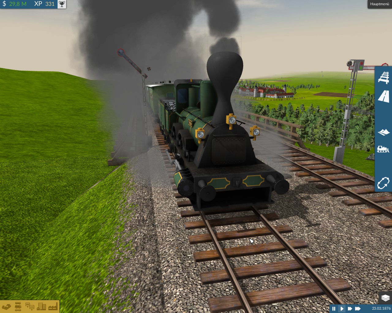 Eisenbahn und ein Schloss was will mann mehr