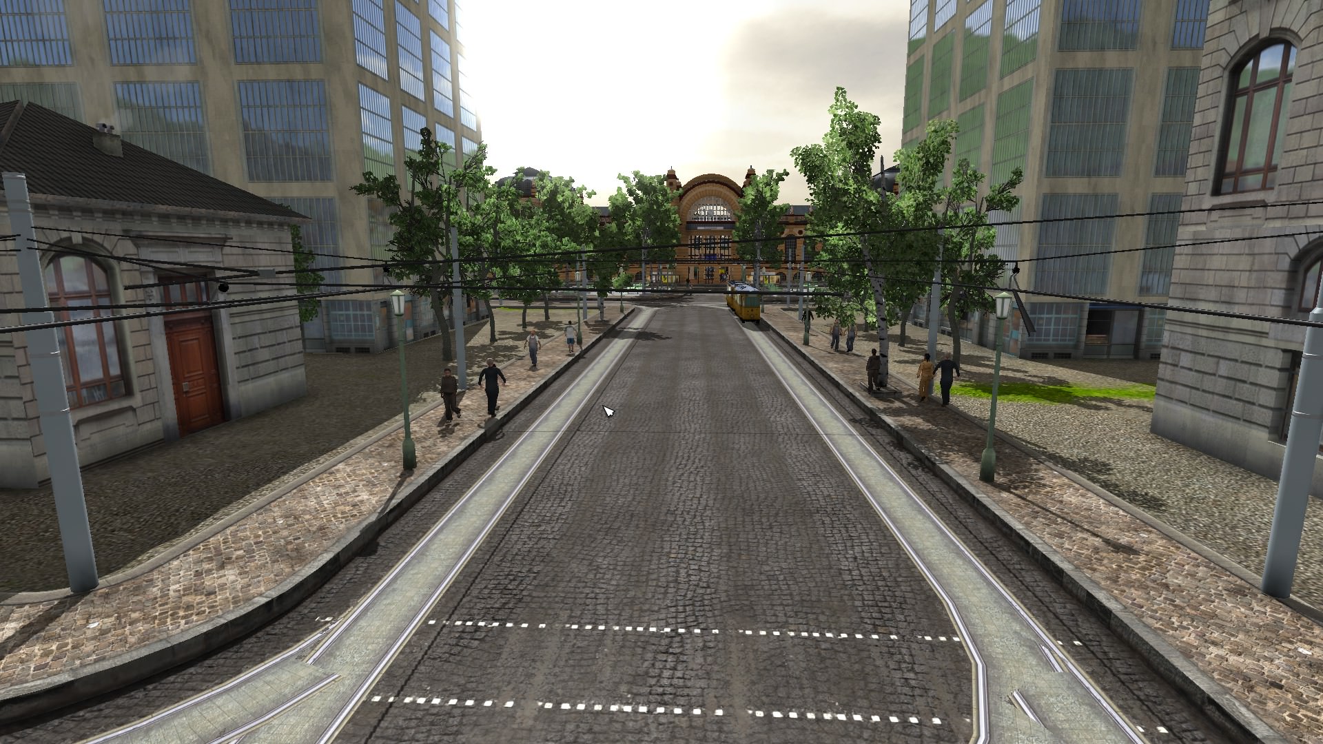 Bahnhofsplatz beim Wiesbadener Hauptbahnhof