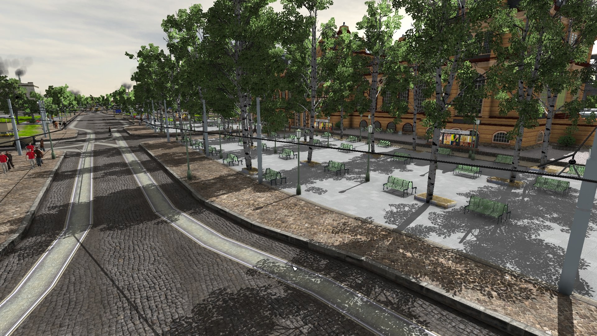 Bahnhofsplatz beim Wiesbadener Hauptbahnhof