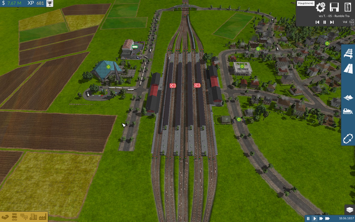 10gleisiger Bahnhof