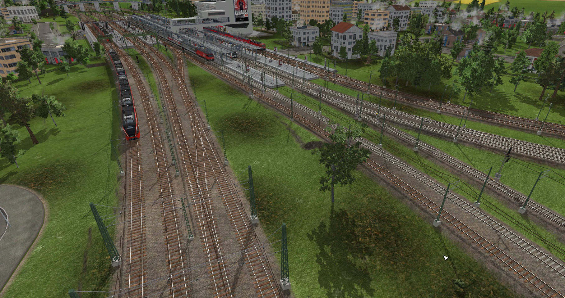 Eine mittelgroße Karte mit recht regem Verkehr. Diese Karte ist mein aktuelles "Prunkstück" :-)