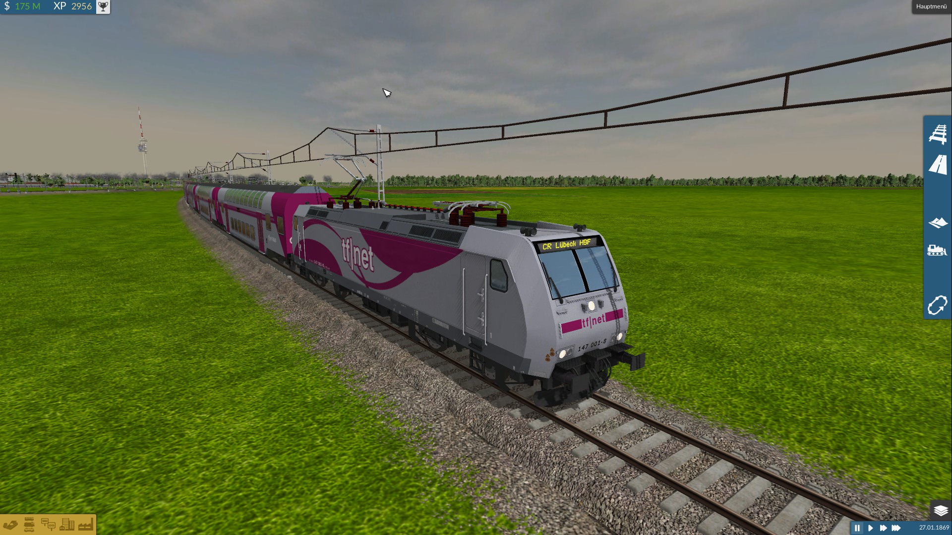 Die NEUE BR 147 wurde geliefert und zieht gleich den CityRail.............. fährt Lübeck - Hamburg