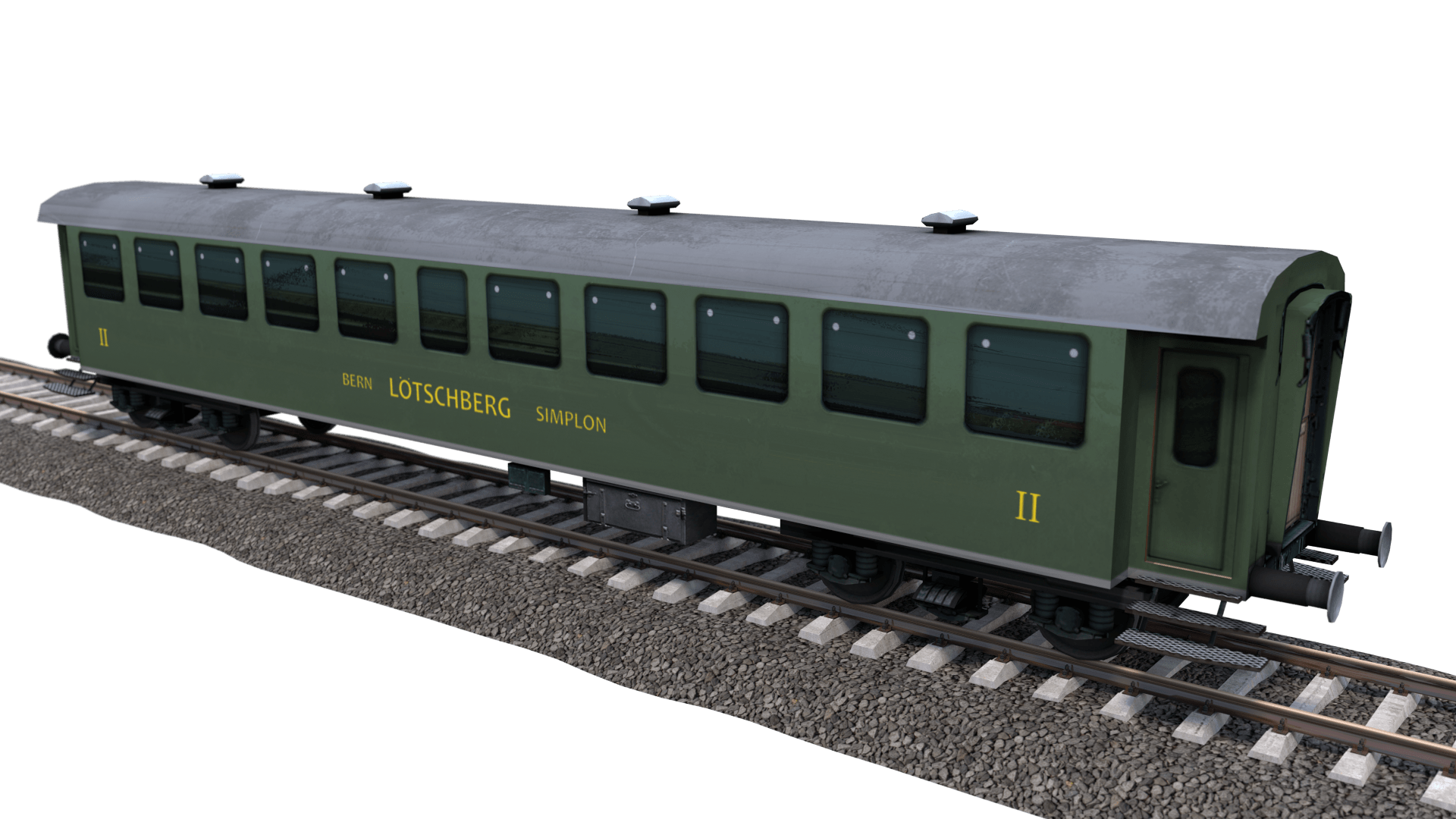 BC-4 Waggon Lötschbergbahn BLS