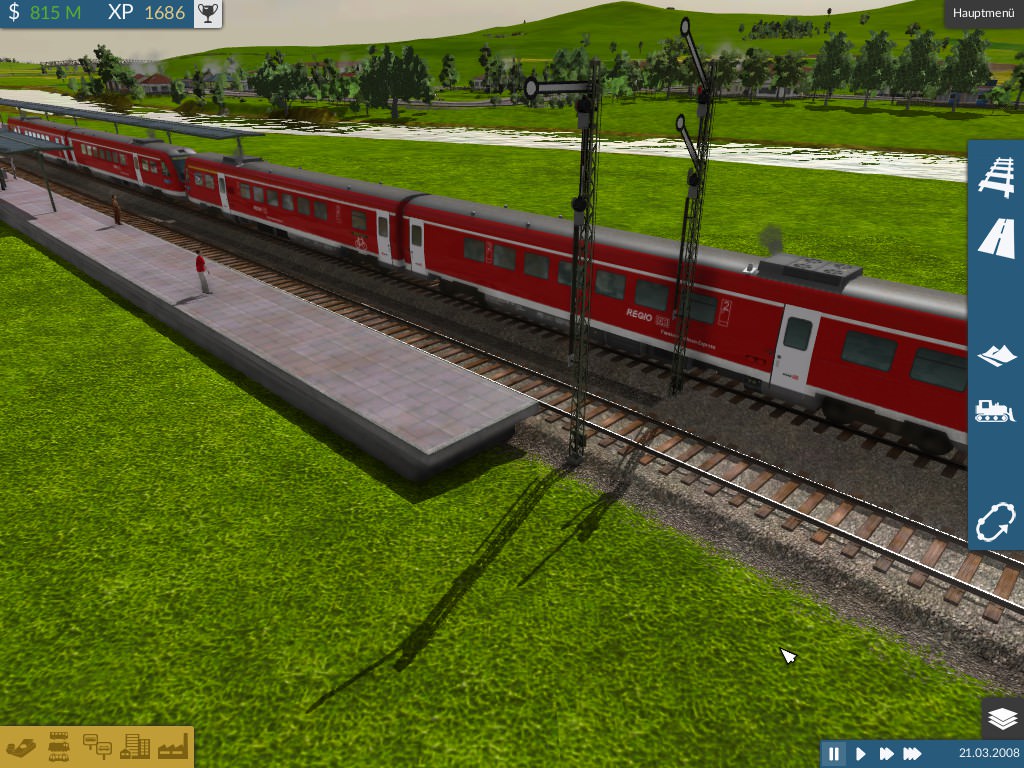 BR 612 bei Ausfahrt aus dem Bahnhof
