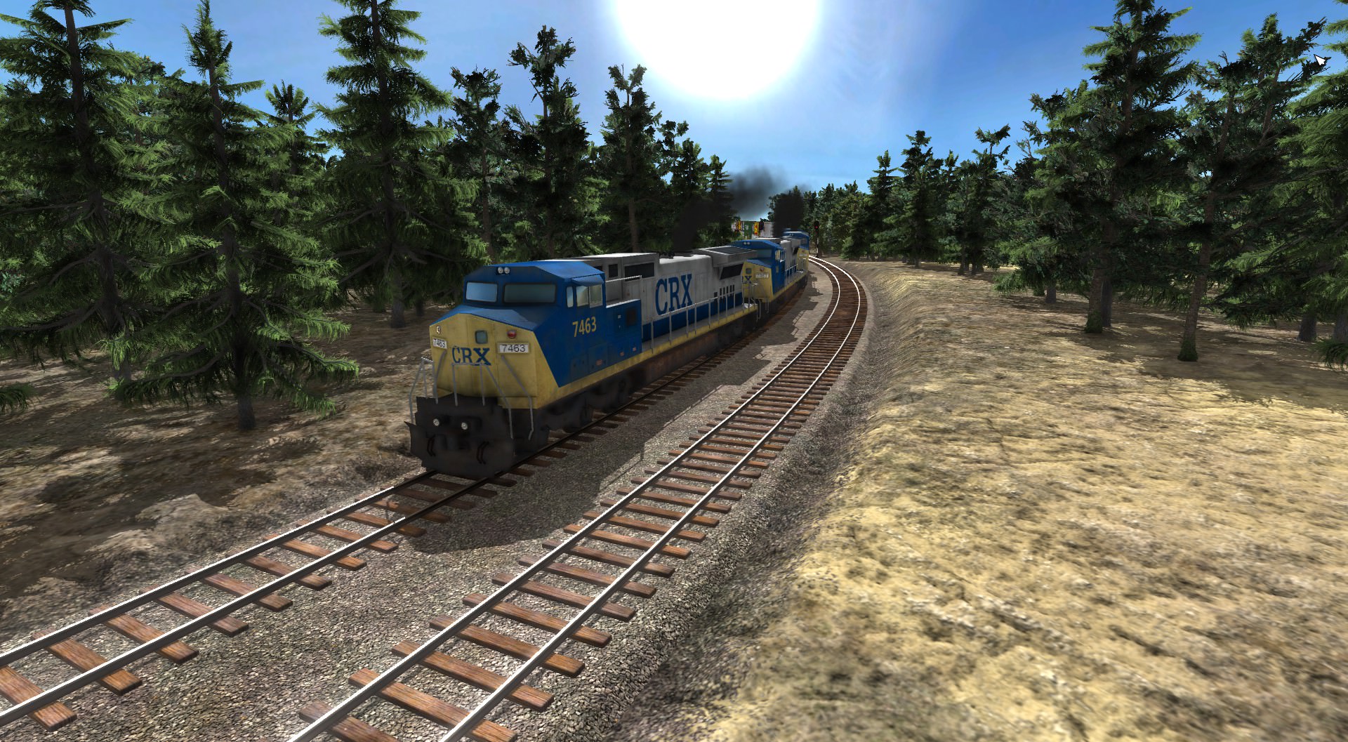 GE C40-8W mit Containerwagen