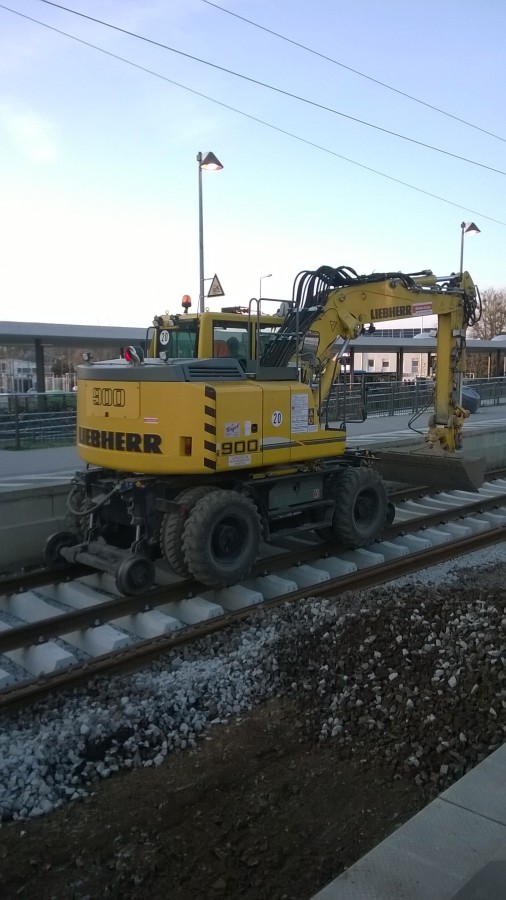 Gleisbauarbeiten in München-Moosach