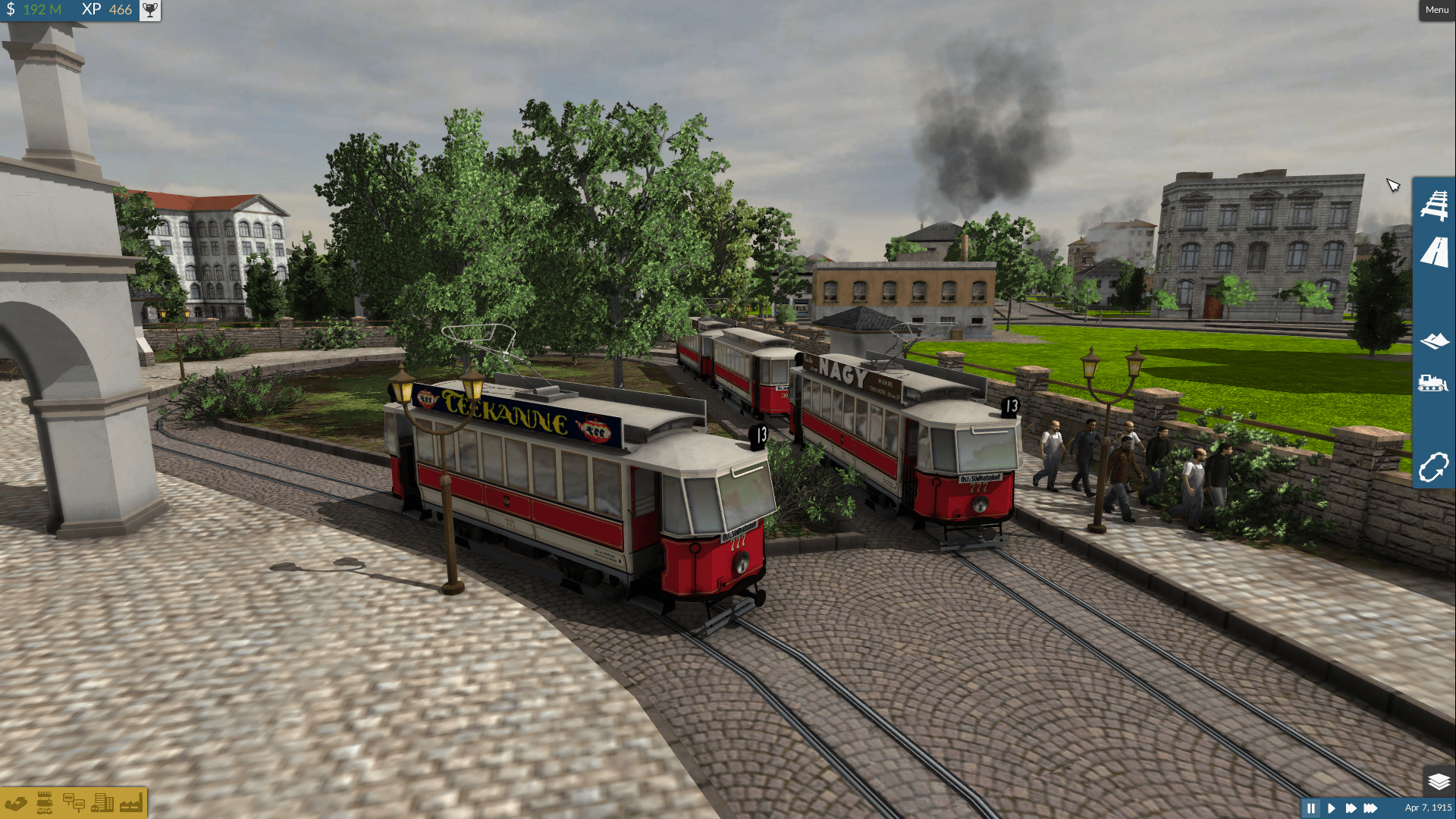 Vintage Trams making a bomb!