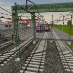 Güterzug für Bergisch Gladbach und Holz Zug beim Umschlagbahnhof