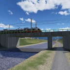 Vorarlbergbahn über die Bregenzerach