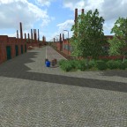 Industrie Gebiet von unten