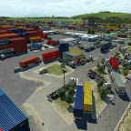 Containerterminal München-Riem am Umschlagbahnhof