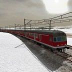 Regionalbahn im Winter