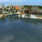 Alter und neuer Industriehafen der Hallig